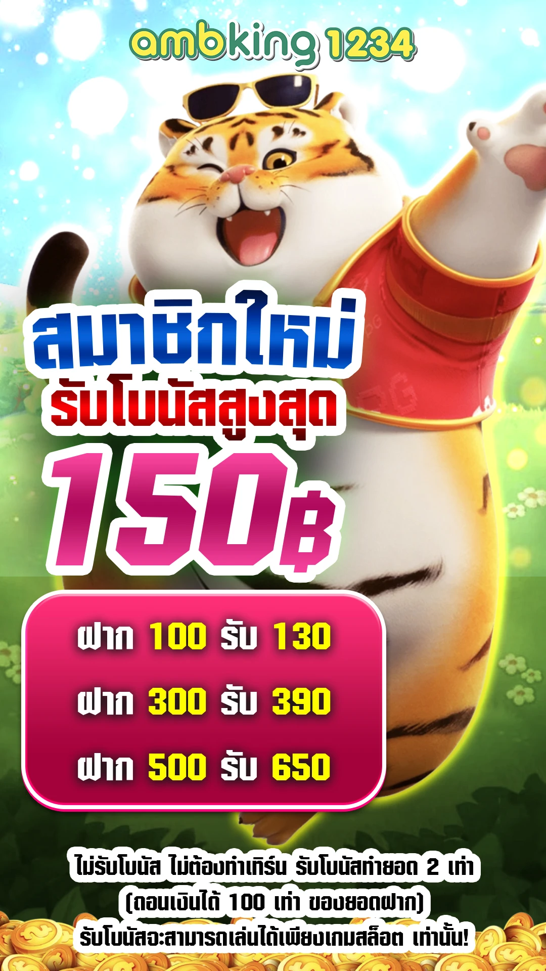 100รับ100ถอนไม่อั้นล่าสุด - แบนเนอร์โปรโมชั่น
