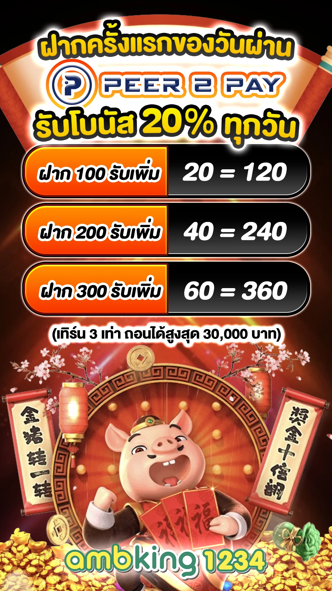แอพพนันออนไลน์ - แบนเนอร์โปรโมชั่น
